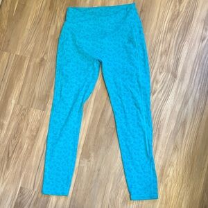 Ryderwear Turquoise leopard Print Leggings